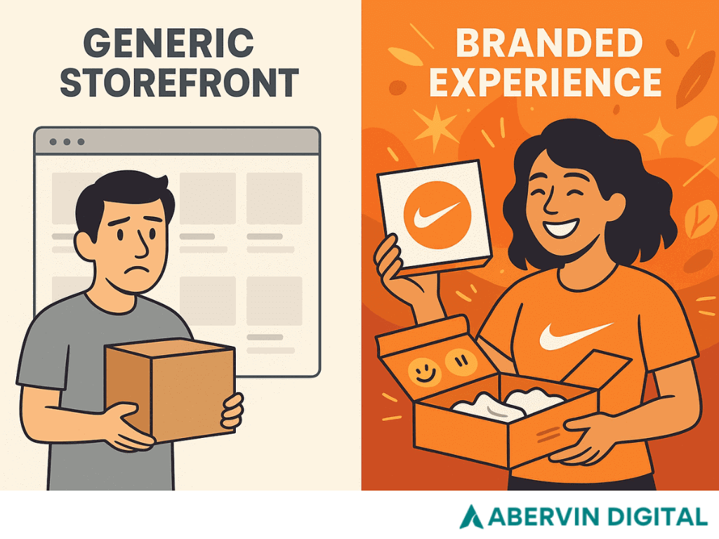 Scale ecommerce : Customer connecting emotionally with a branded product during unboxing