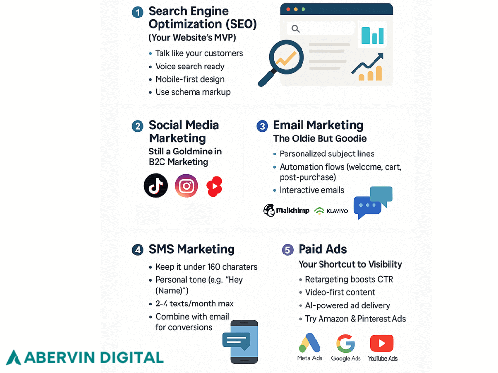 The Best B2C Marketing Channels for 2025